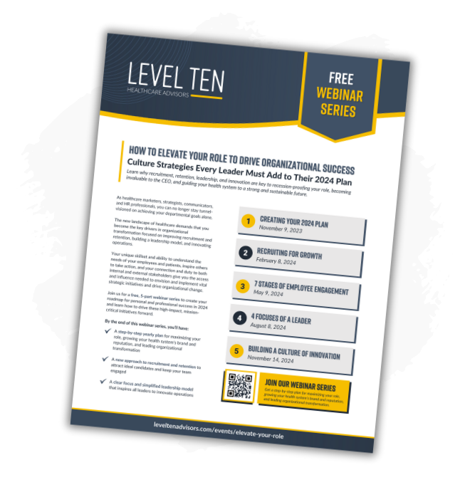 Webinar Flyer Download - How to Elevate Your Role to Drive Organizational Success